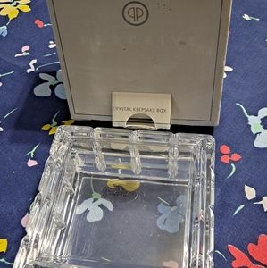 🌻Avon 1999 Perceive Lead Crystal Keepsake Trinket Jewelry Box  NEW